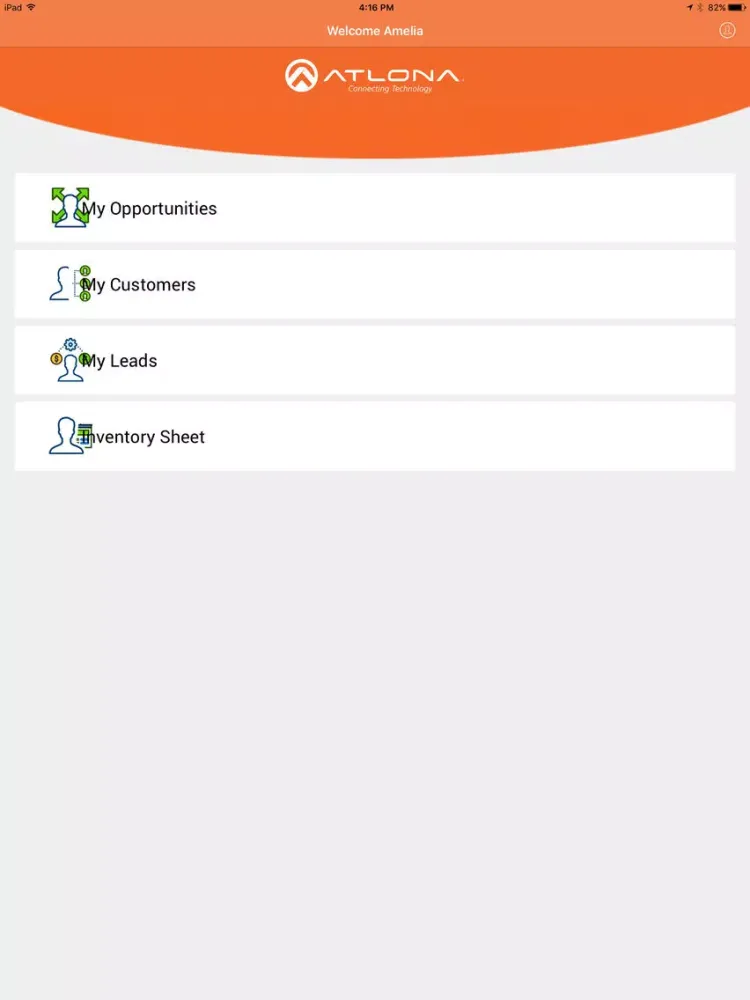 MyAT CRM iPad  स्क्रीनशॉट