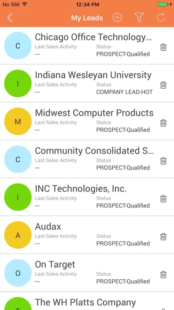 MyAT CRM स्क्रीनशॉट