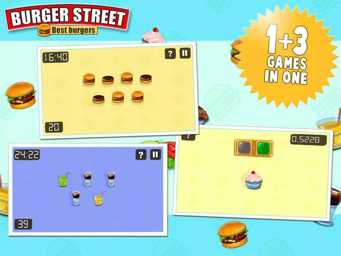 Capturas de tela do Burger Street - Cooking game iPad 