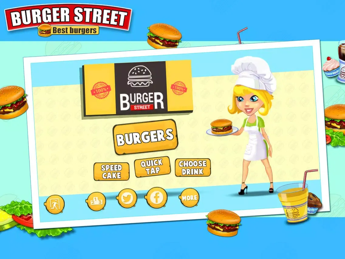 Capturas de tela do Burger Street - Cooking game iPad 