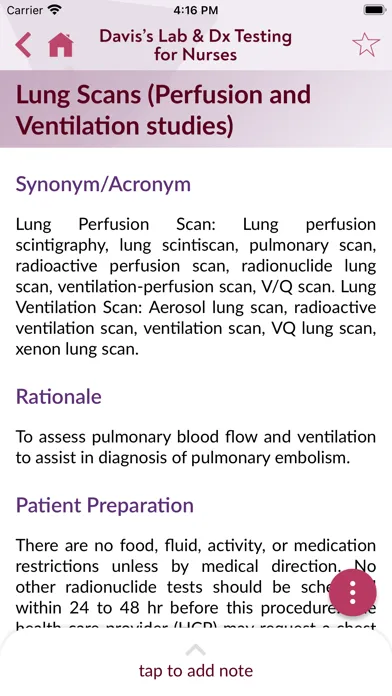 Davis Lab and Diagnostic Tests سکرین شاٹس