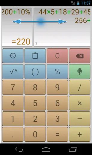 Screenshot di Multi-Screen Voice Calculator