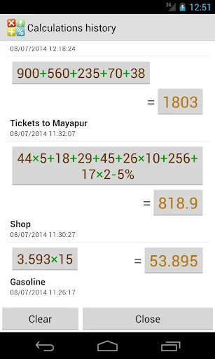 Screenshot di Multi-Screen Voice Calculator