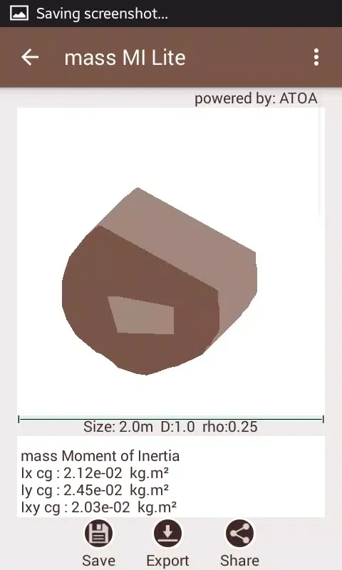 Mass Moment of Inertia Lite Screenshots