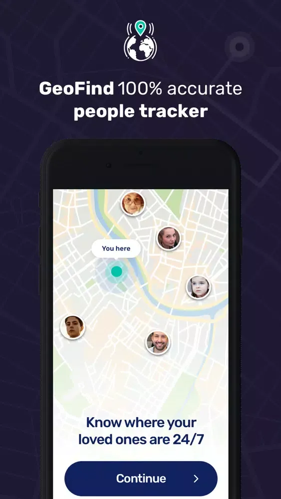 Capturas de pantalla de GeoFind: Location tracker