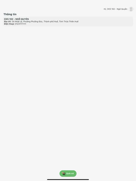 Скриншоты QRcode Xe thông hành iPad 