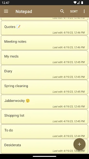 Screenshot di Notepad - simple notes