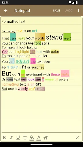 Screenshot di Notepad - simple notes