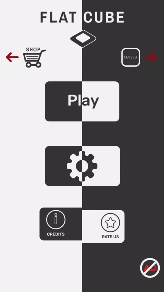 Capturas de tela do FLAT CUBE!