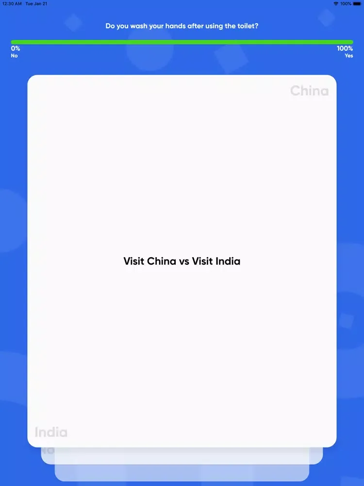 ภาพหน้าจอของ Would you Rather: Swipe iPad 