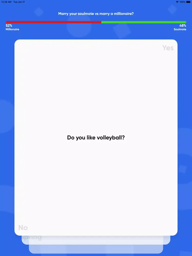 ภาพหน้าจอของ Would you Rather: Swipe iPad 