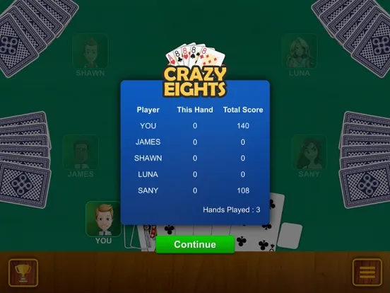 Ảnh chụp màn hình của Crazy Eights - Classic Cards iPad 