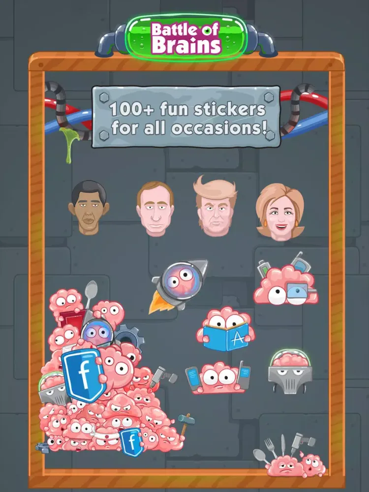 Battle of Brains: Stickers iPad  سکرین شاٹس