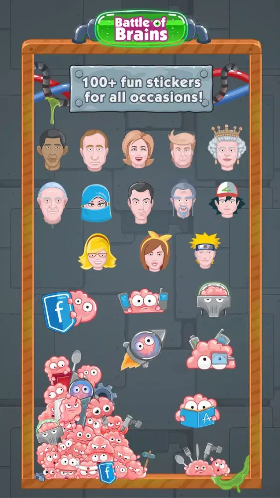 Battle of Brains: Stickers سکرین شاٹس