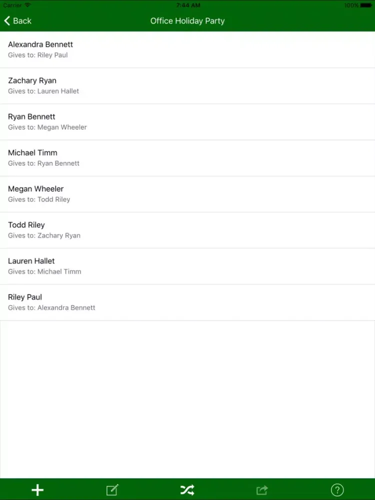 Gift Swap - For Your Christmas, Holiday Party, Gift Exchange, Secret Santa, and More! iPad  Screenshots