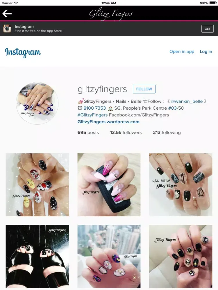 Скриншоты Glitzy Fingers iPad 