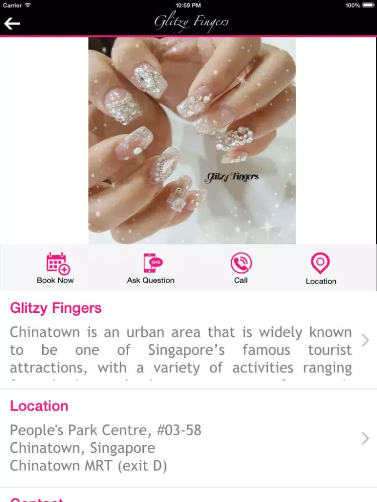 Скриншоты Glitzy Fingers iPad 