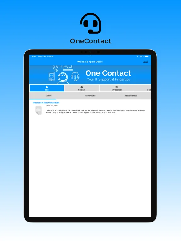 Atos OneContact iPad  سکرین شاٹس