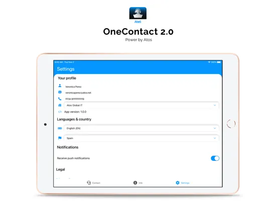 صور Atos OneContact 2.0 iPad 