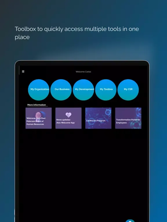 Atos Welcome iPad 應用截圖