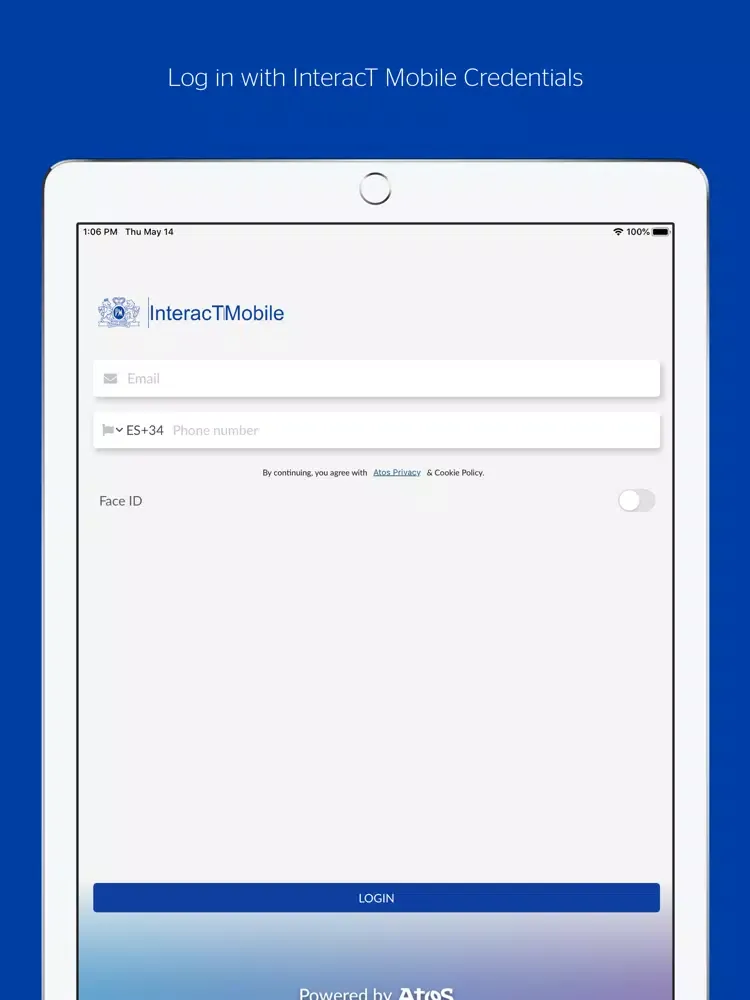 Tangkapan skrin PMI InteracT iPad 