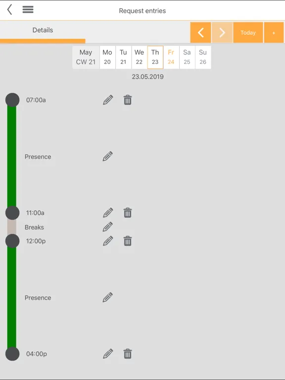 ATOSS Time Control WFM iPad  স্ক্রিনশট