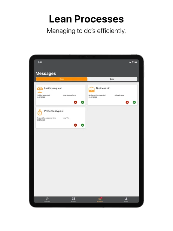 Zrzuty ekranu ATOSS Staff Center iPad 