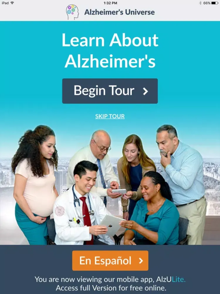ALZHEIMER’S UNIVERSE (AlzU) iPad  Screenshots