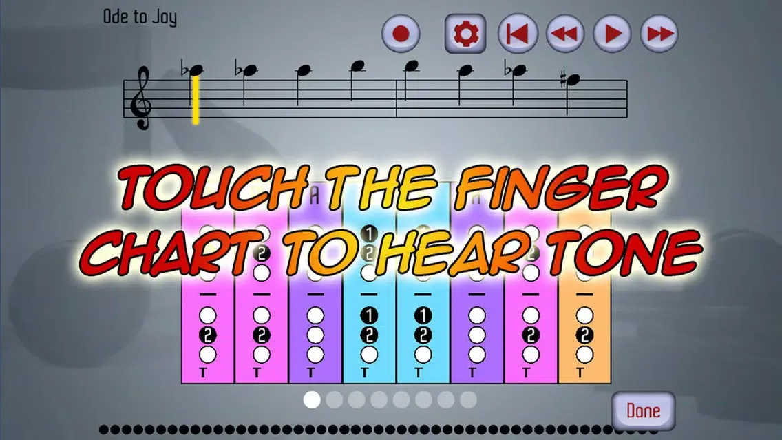 Capturas de tela do PlayAlong French Horn