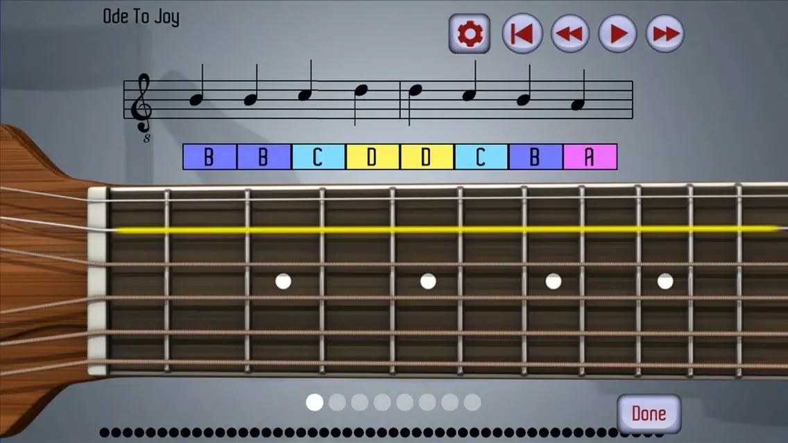Capturas de tela do PlayAlong Acoustic Guitar