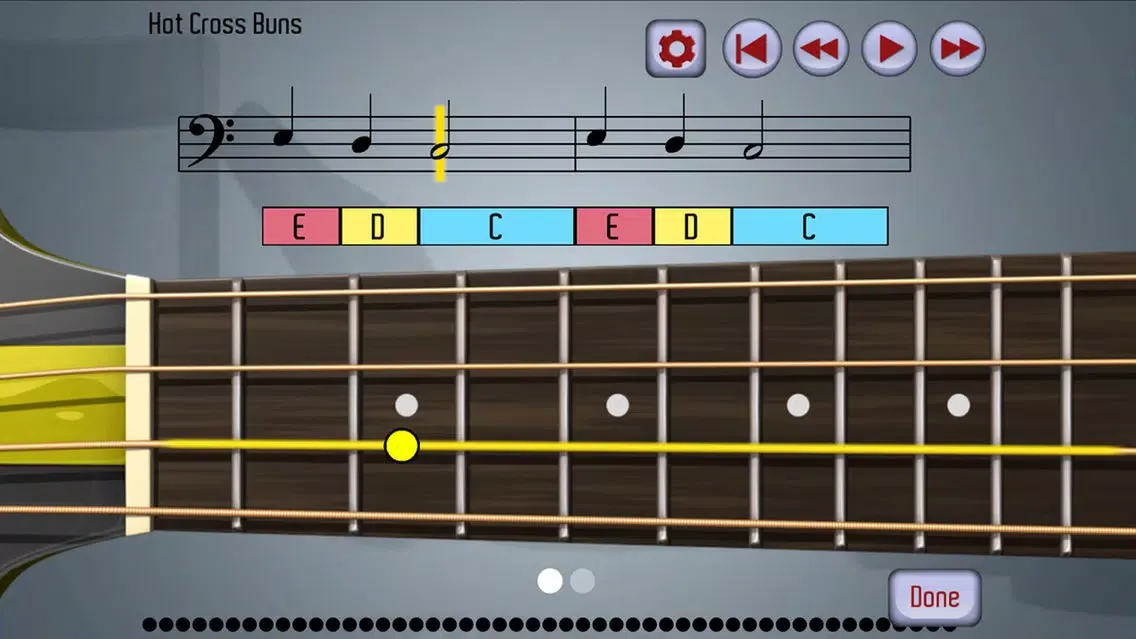 Capturas de tela do PlayAlong Bass Guitar