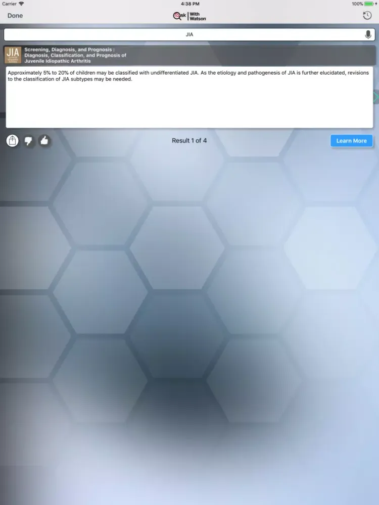 Tangkapan layar Juvenile Idiopathic Arthritis iPad 