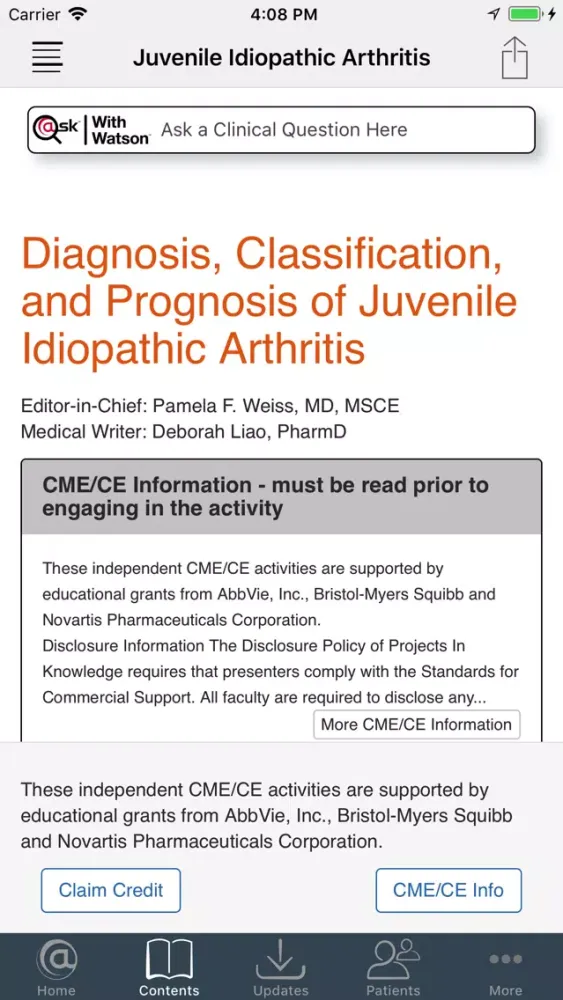 Tangkapan layar Juvenile Idiopathic Arthritis