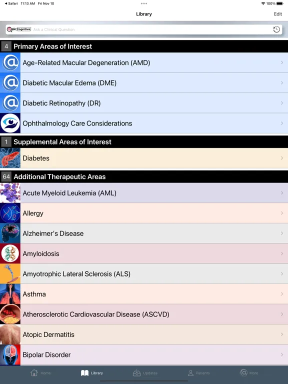 Ophthalmology @Point of Care iPad 應用截圖