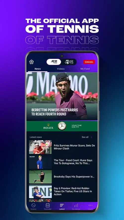 ATP WTA Live Screenshots
