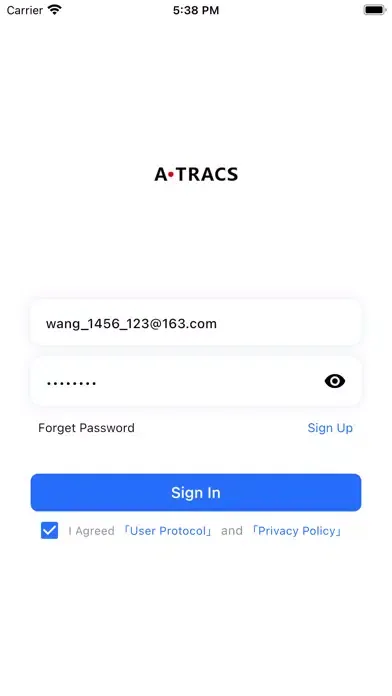 Tangkapan skrin ATRACS Admin
