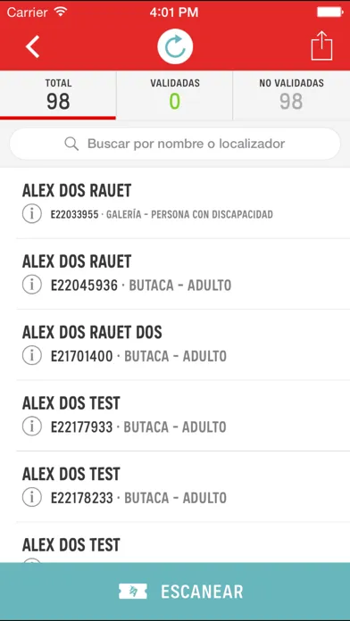 Captures d'écran de Control de accesos Atrápalo