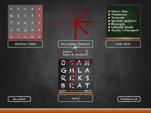 Screenshot di Osmosmerka: Solve Word Search Puzzles Using Serbian Latin and Cyrillic Alphabets iPad 