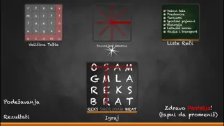 Screenshot di Osmosmerka: Solve Word Search Puzzles Using Serbian Latin and Cyrillic Alphabets