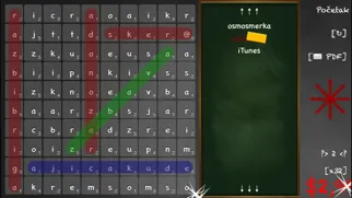 Screenshot di Osmosmerka: Solve Word Search Puzzles Using Serbian Latin and Cyrillic Alphabets