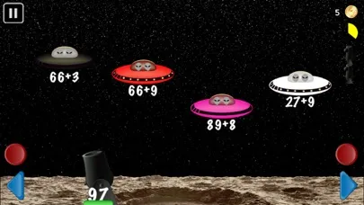 Tangkapan skrin Arithmetic Invaders Express: Grade K-3 Math Facts