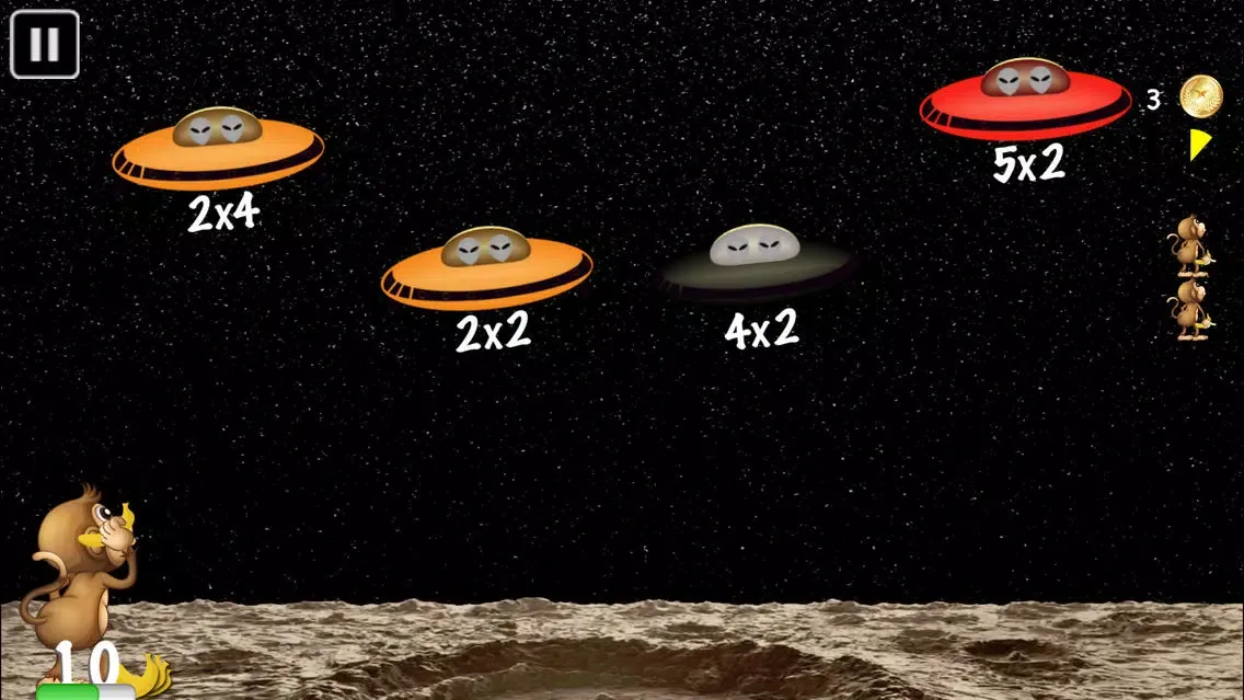 Arithmetic Invaders: Grade 2 Math Facts Screenshots