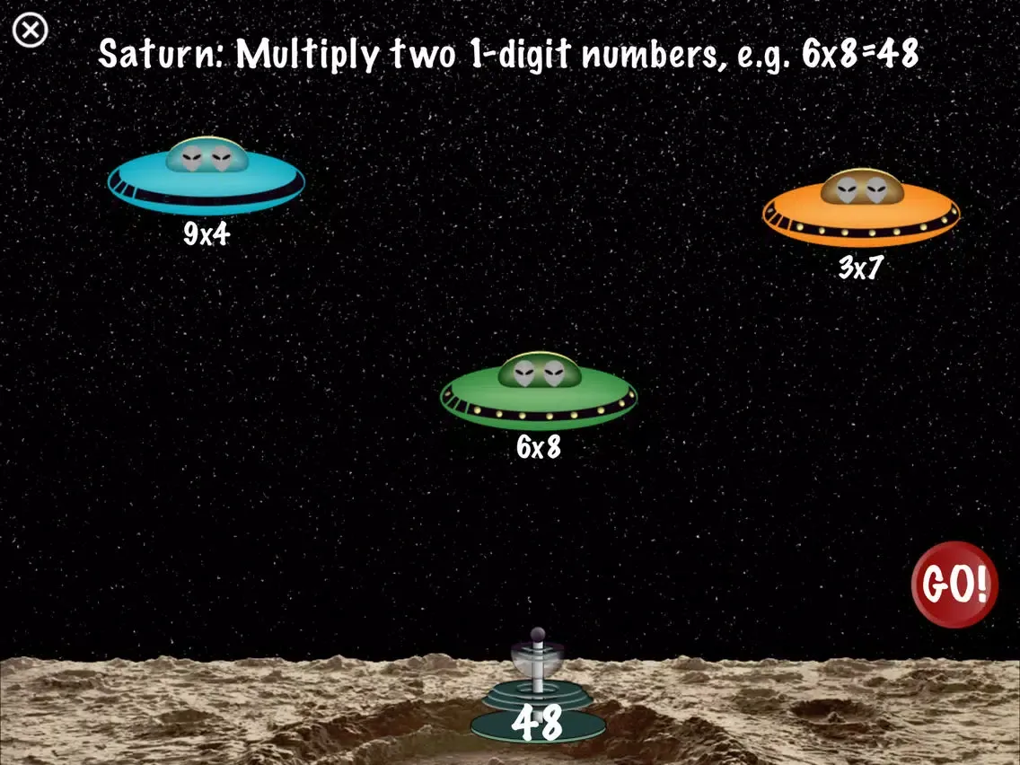 Zrzuty ekranu Arithmetic Invaders: Grade 3 Math Facts iPad 