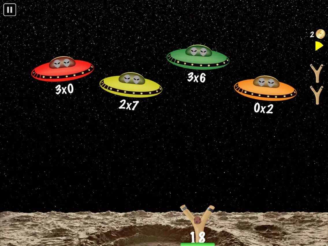 Zrzuty ekranu Arithmetic Invaders: Grade 3 Math Facts iPad 