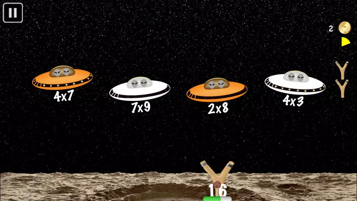 Zrzuty ekranu Arithmetic Invaders: Grade 3 Math Facts