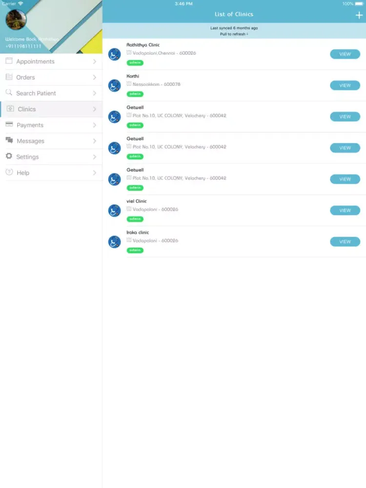 Tangkapan skrin atrial plus iPad 