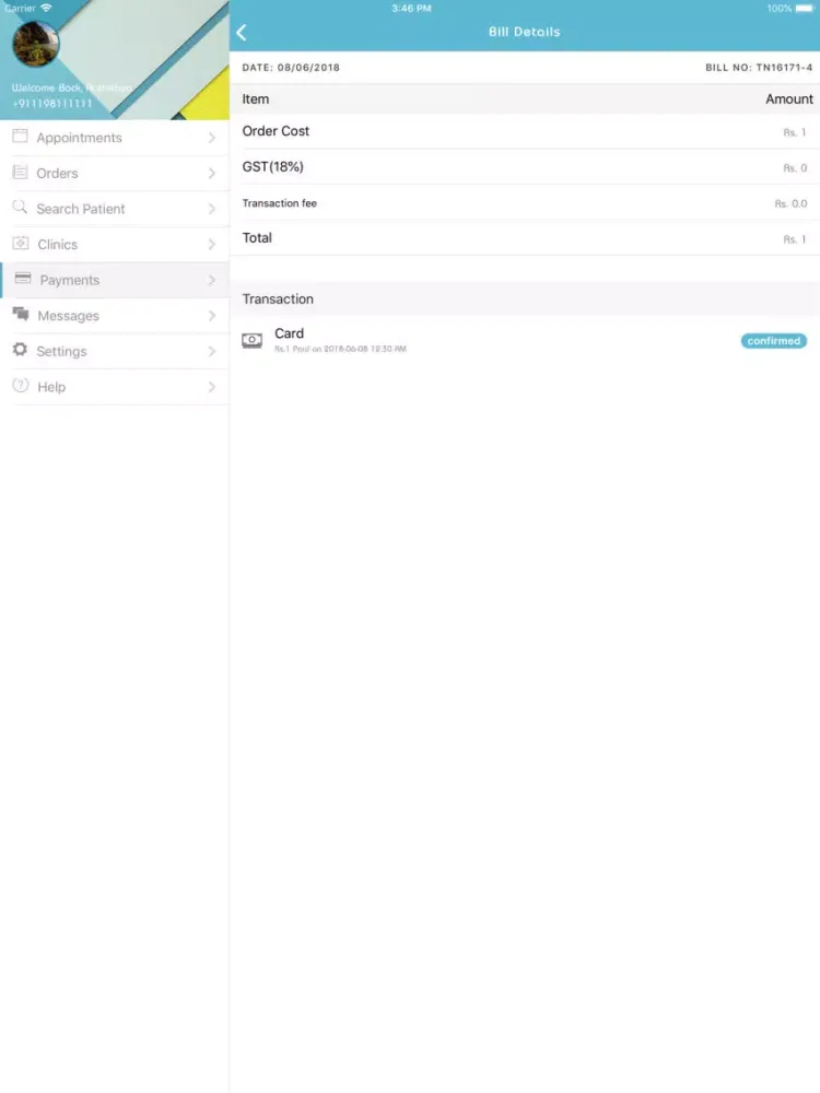 Tangkapan skrin atrial plus iPad 