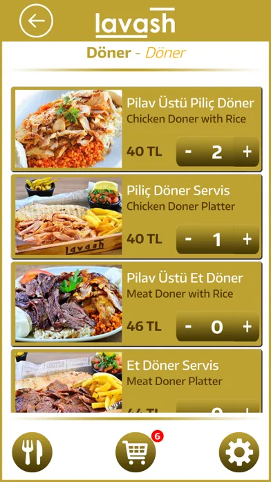 Captures d'écran de Lavash Mobile Sipariş