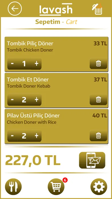 Captures d'écran de Lavash Mobile Sipariş