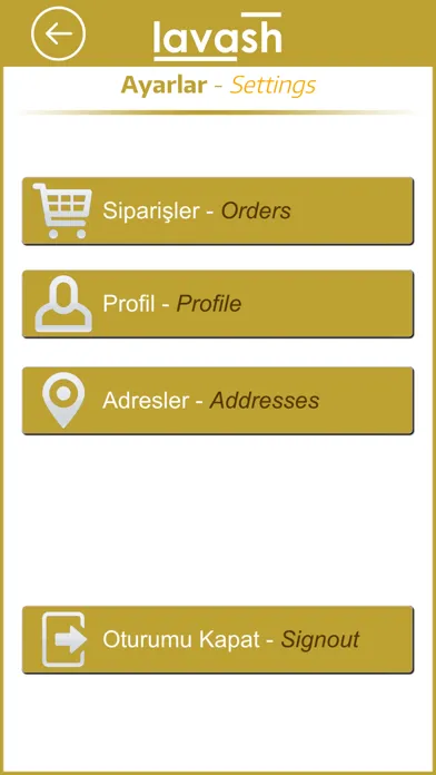 Captures d'écran de Lavash Mobile Sipariş